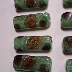 Beautiful vintage handmade glass beads for jewelry making